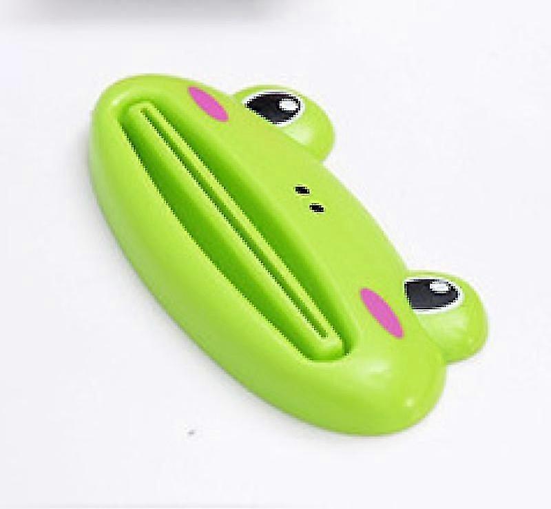 Green 15pcs Toothpaste Squeezer, Cartoon Toothpaste Squeezer With Cute Cartoon Animals, Creative Tools, Bathroom Accessories