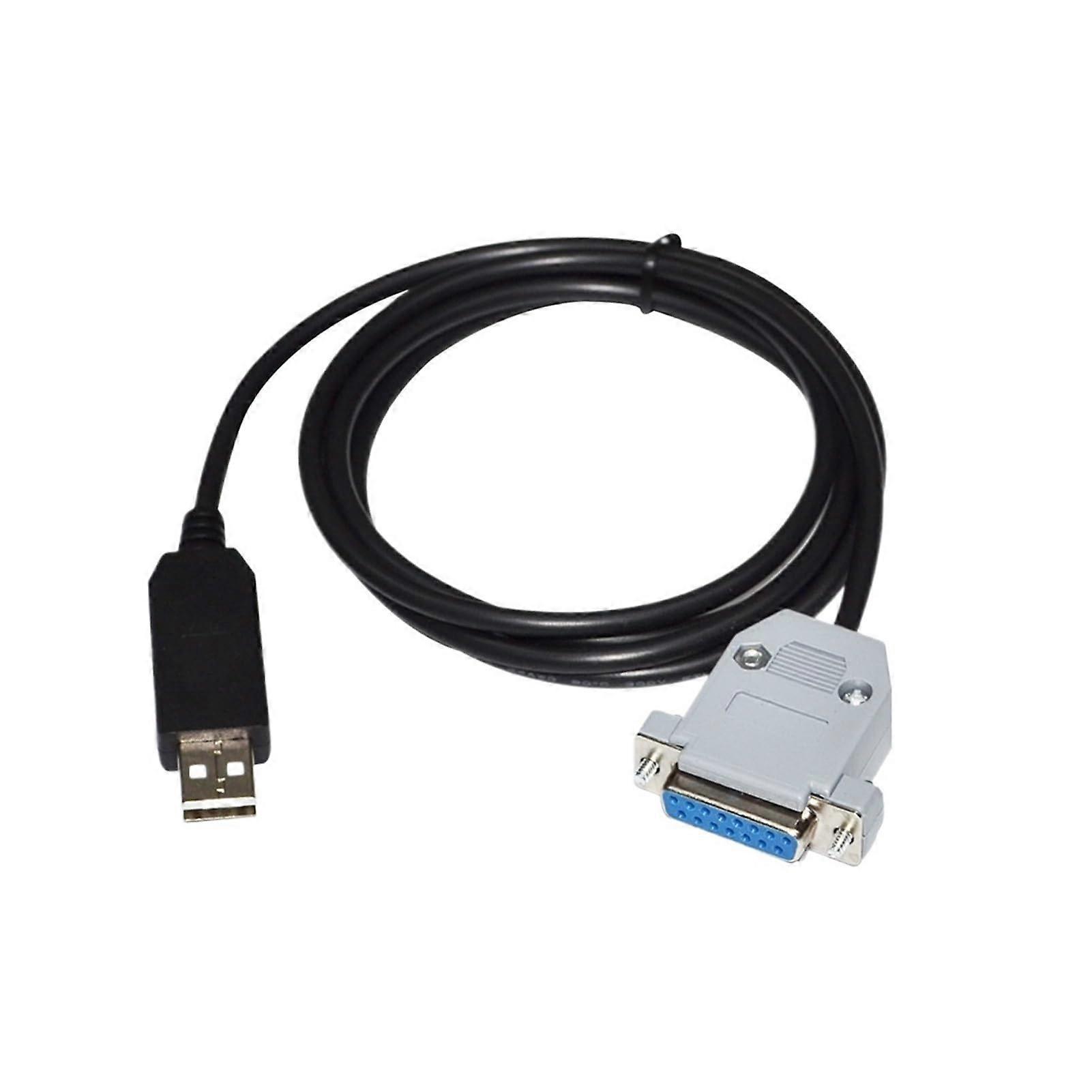 F1T-D2I FT232RL USB to D-SUB 15-PIN DB15 Female Adapter RS232 Serial Communication Cable for AELITE NXT Anesthesia Ventilator(1.8M)