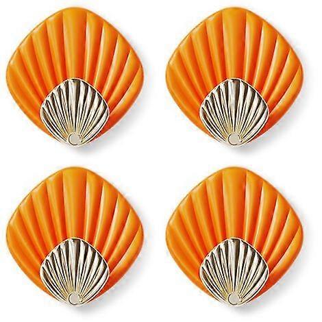 2025 Latest Model  Orange) Self-adhesive hooks, no perforation, strong paste, 4