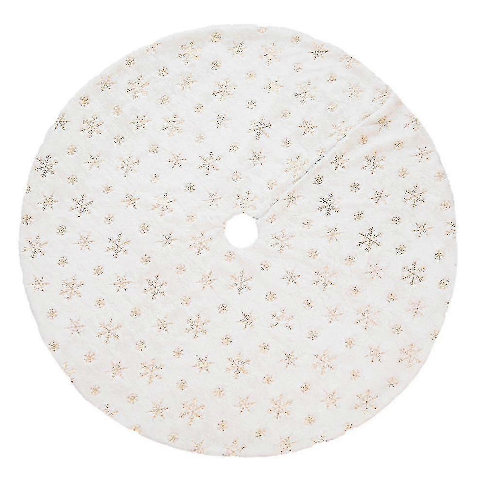 Christmas White Tree Skirt Xmas Tree Skirt For Holiday Tree Home Decorationswith Seq