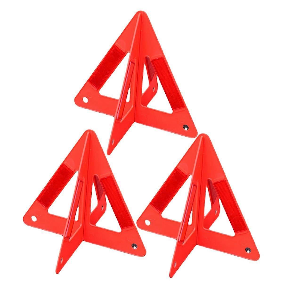 Safety Triangle Warning Sign Reflective Triangle for Roadside Auto Warning Car Emergency Reflectors