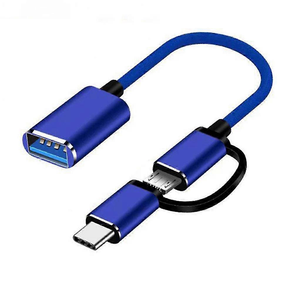 2 In 1 Usb 3.0 Otg Adapter Cable Type-c -usb To Usb 3.0 Interface Converter For Cellphone Charging