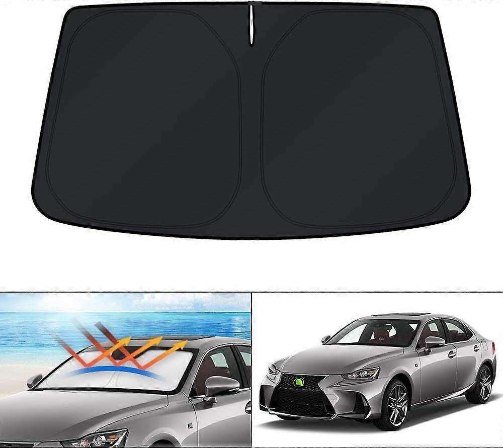 Custom Fit Windshield Sun Shade for Lexus IS300/IS350/IS500/IS250/IS200t 2014-2026 Window Shade Foldable Sun Visor Protector Blocks UV Rays Keep Your 