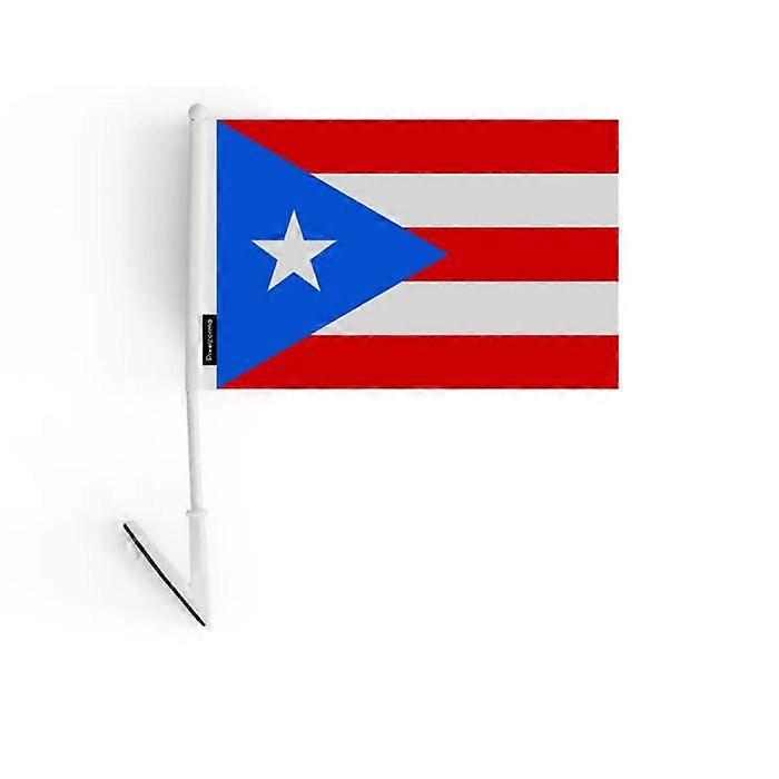 Flag - Puerto Rico - 14 x 21 cm - Durable Polyester - Lightweight - Double-sided