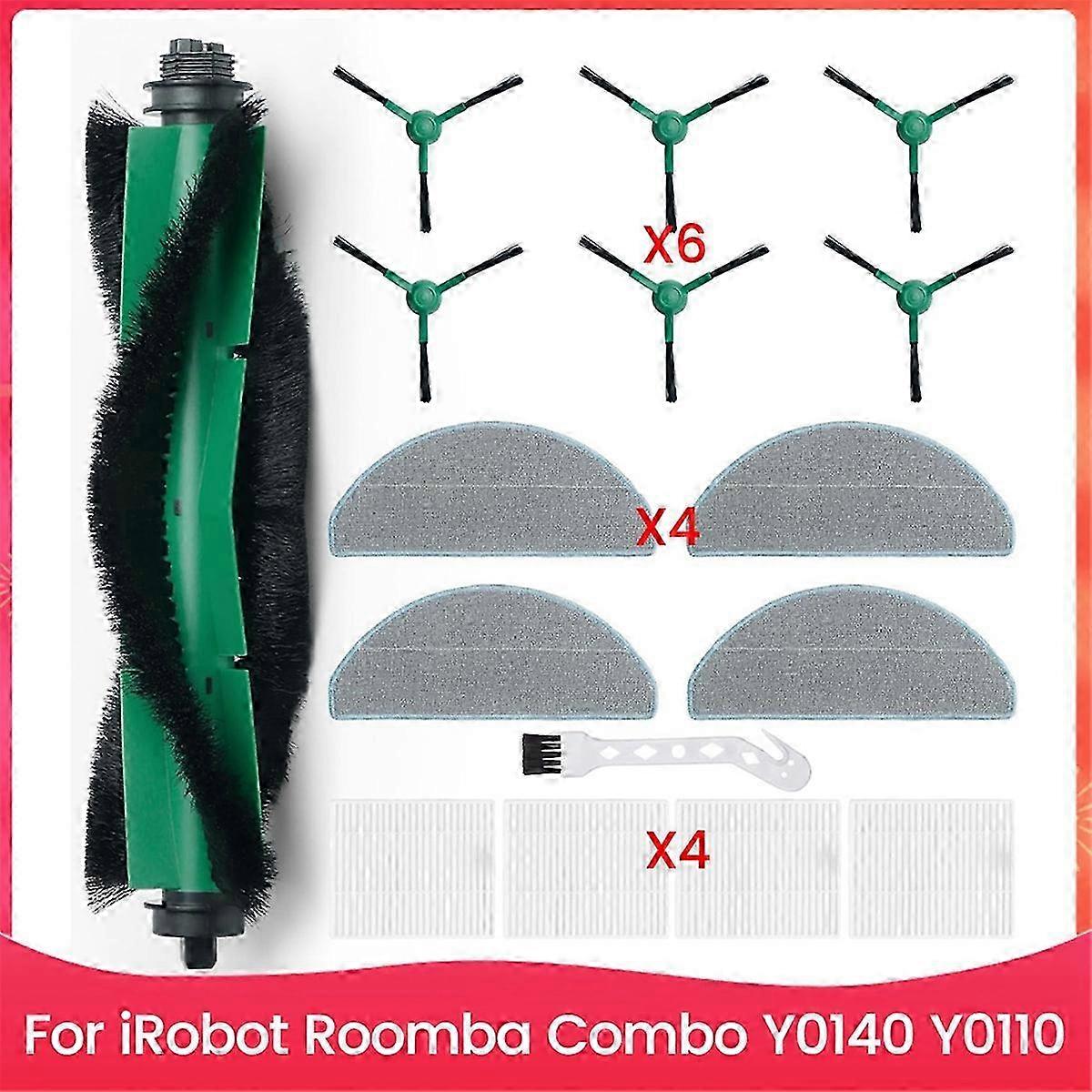 Replacement Accessories Parts for Combo Y0140, Y0110 Robot Vacuum Kit Main Side Brush Hepa Filter