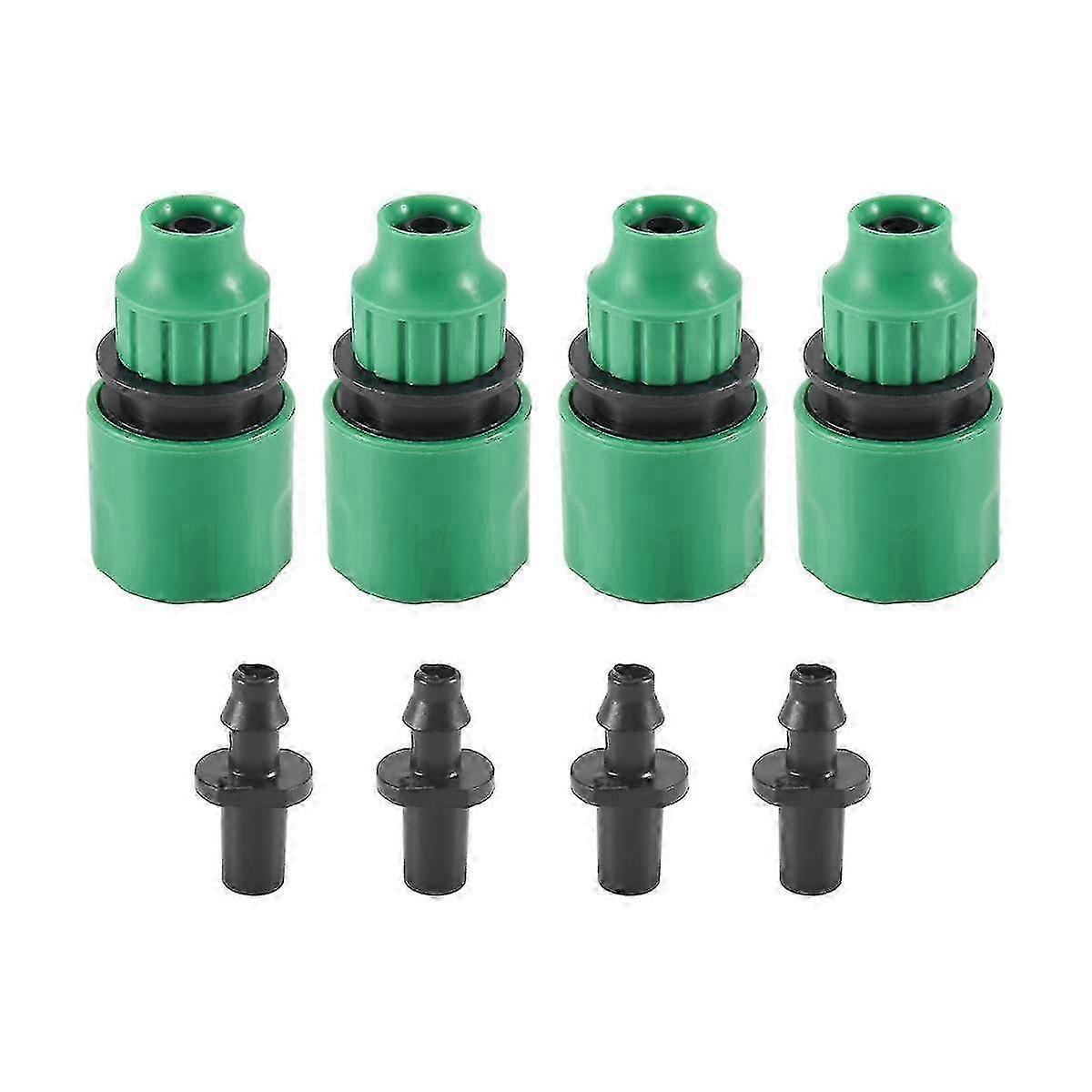 Garden Hose Pipe One Way Adapter Tap Connector Fitting For Irrigation 4-pack-1