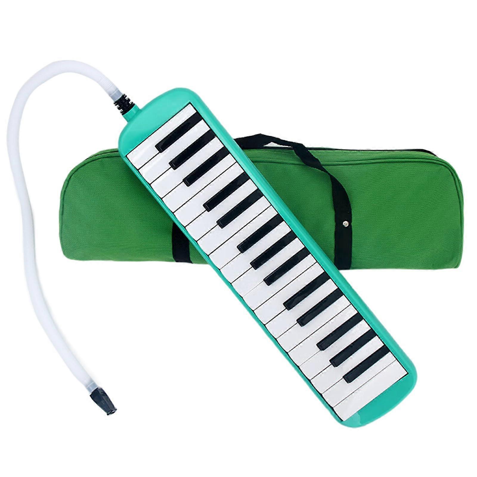 32Key Air Piano Keyboard Soprano Melodica Instrument with Mouthpiece and Carrying Bag for Beginners Kids Learning