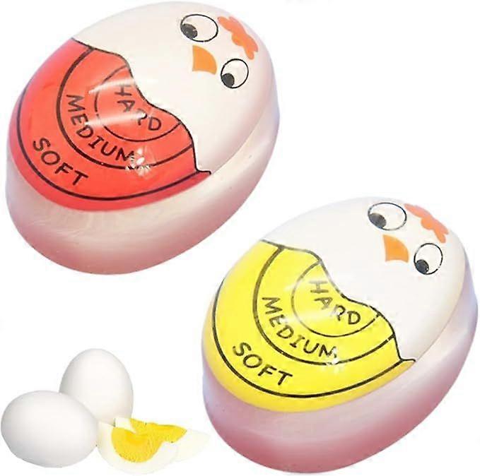 2 Pcs Egg Timer for Cooking (Hard/Medium/Soft), Egg Timer, for Home, School, Restaurant
