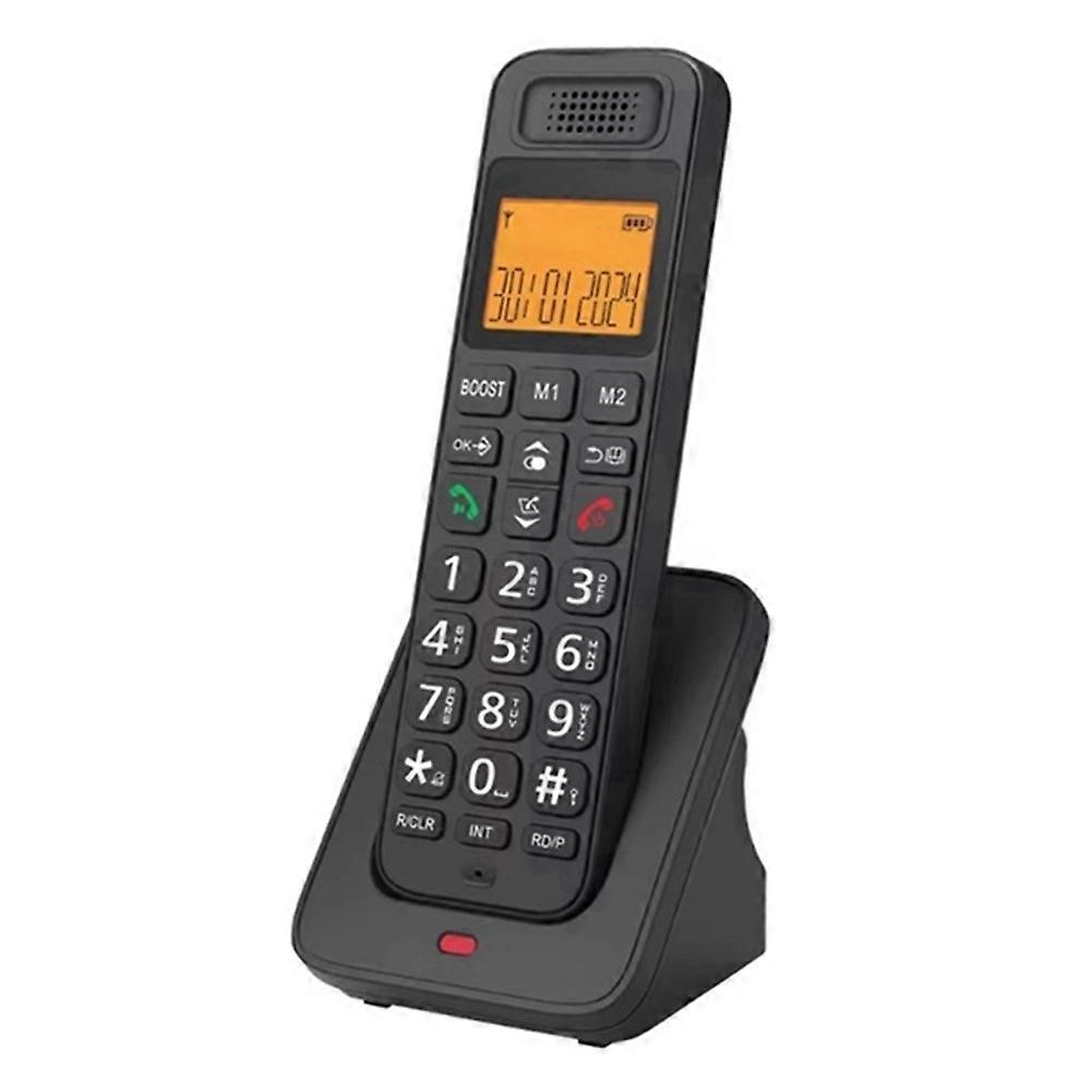 D1018 Telephone Handheld Digital Wireless Telephone Black UK Plug