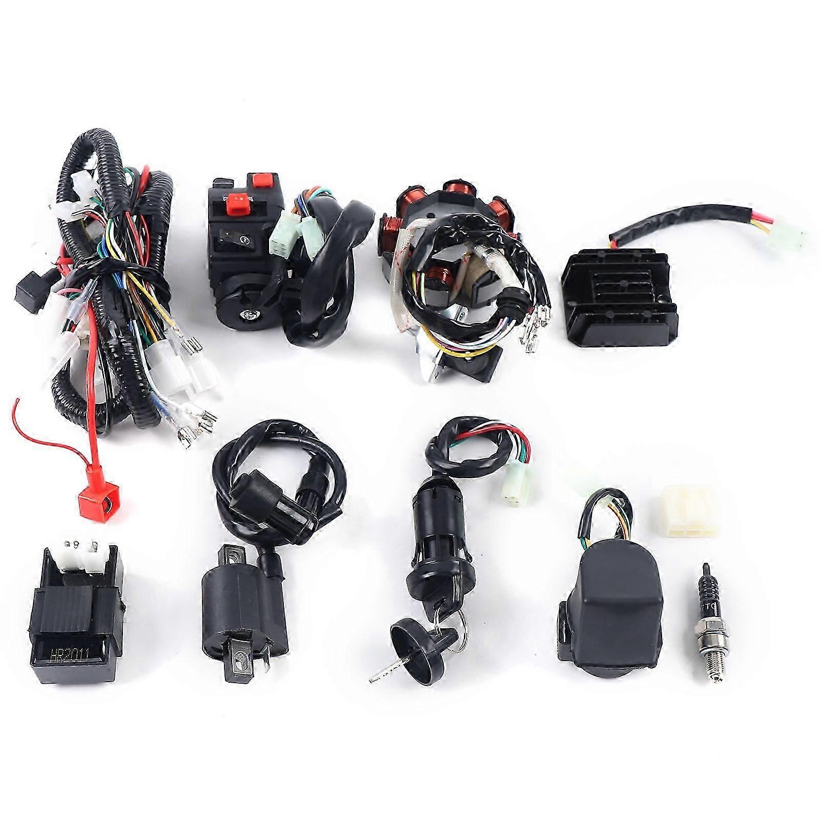 A New Complete Set Of Electrical Assembly Harness Stator Assembly Is Applicable To Motorcycle Atv Quad 150-250 300cc Coil