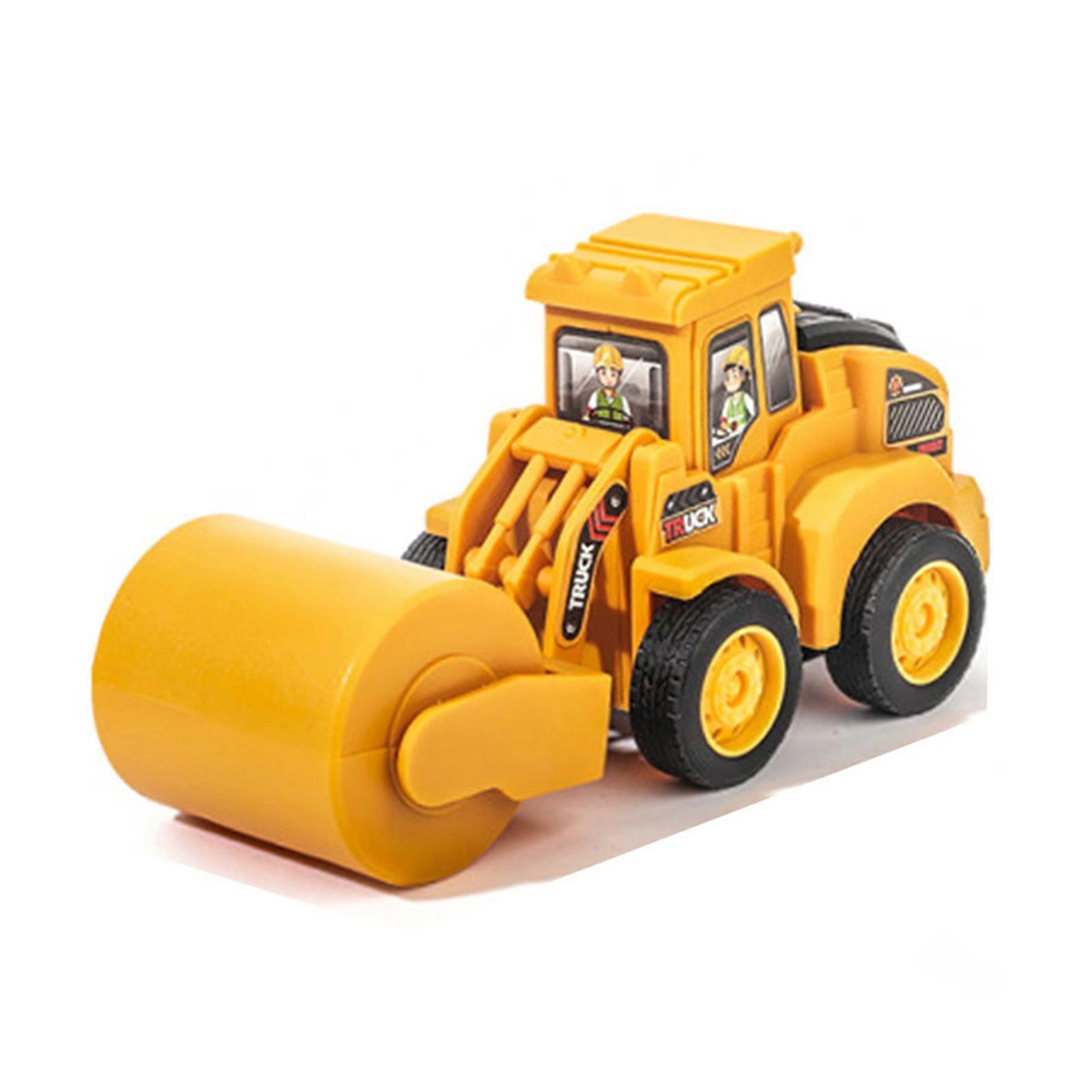Educational Construction Vehicle Toy for Children Push to Move Develop Fine Motor Skills and Imagination DIY Stickers