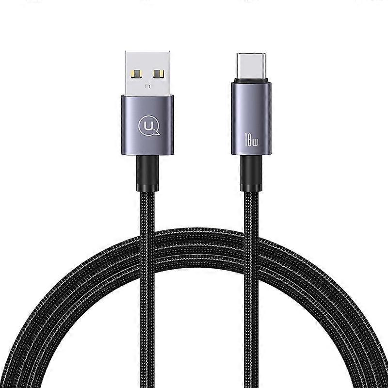 USAMS US-SJ663 USB To Type-C 3A Fast Charge Data Cable, Length: 1.2m