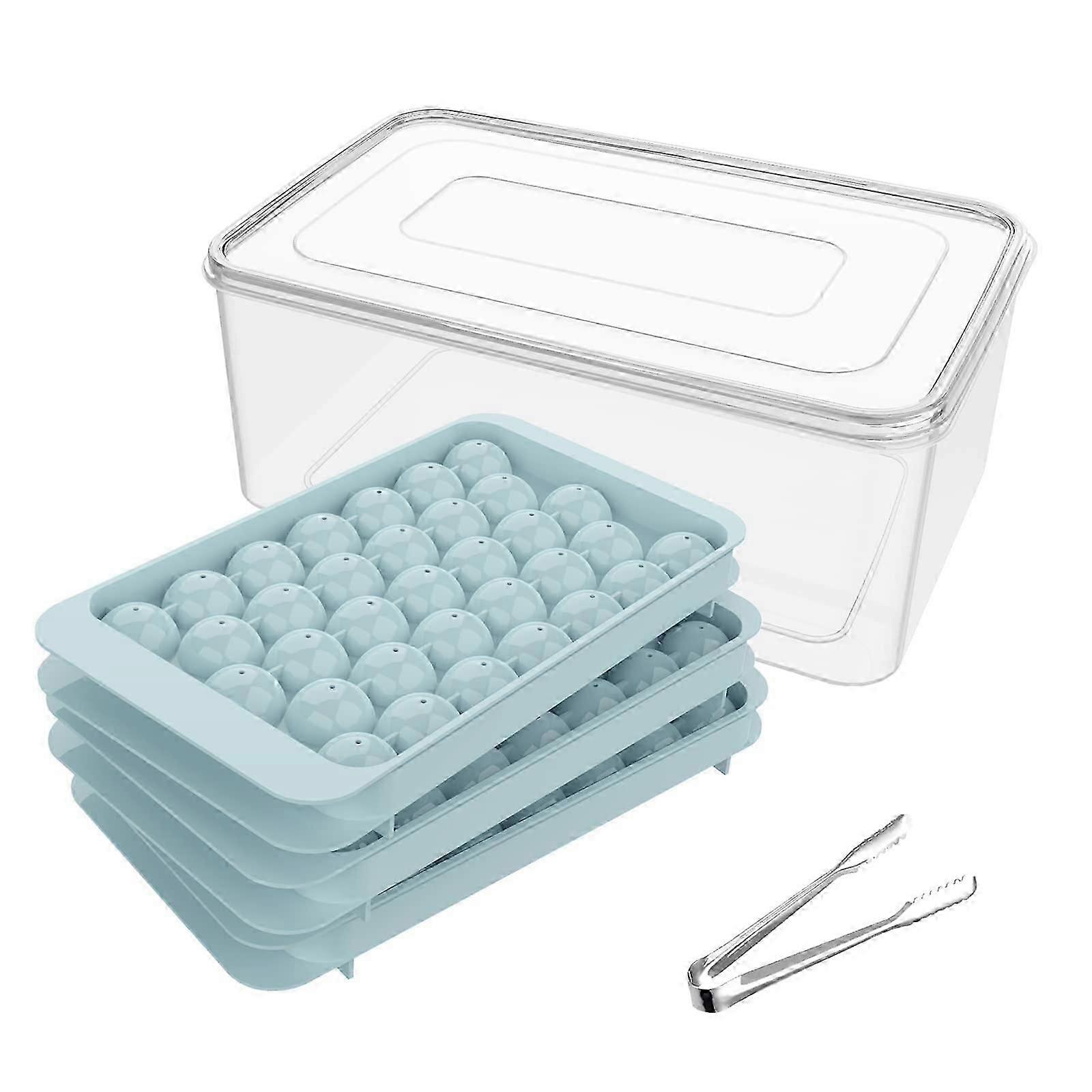 Mini Ice Cube Tray Balls, Round Ice Ball Maker Mould for Freezer,Sphere Ice Cube Tray 1.2in X 99PCS Circle Ice Chilling Cocktail Whiskey Tea Coffee