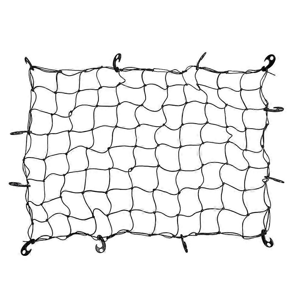 Heavy Duty Bungee Cargo Net with 12 Hooks 72x96 Inch Elastic Roof Rack Net for Secure Transport of Large Bulky Items