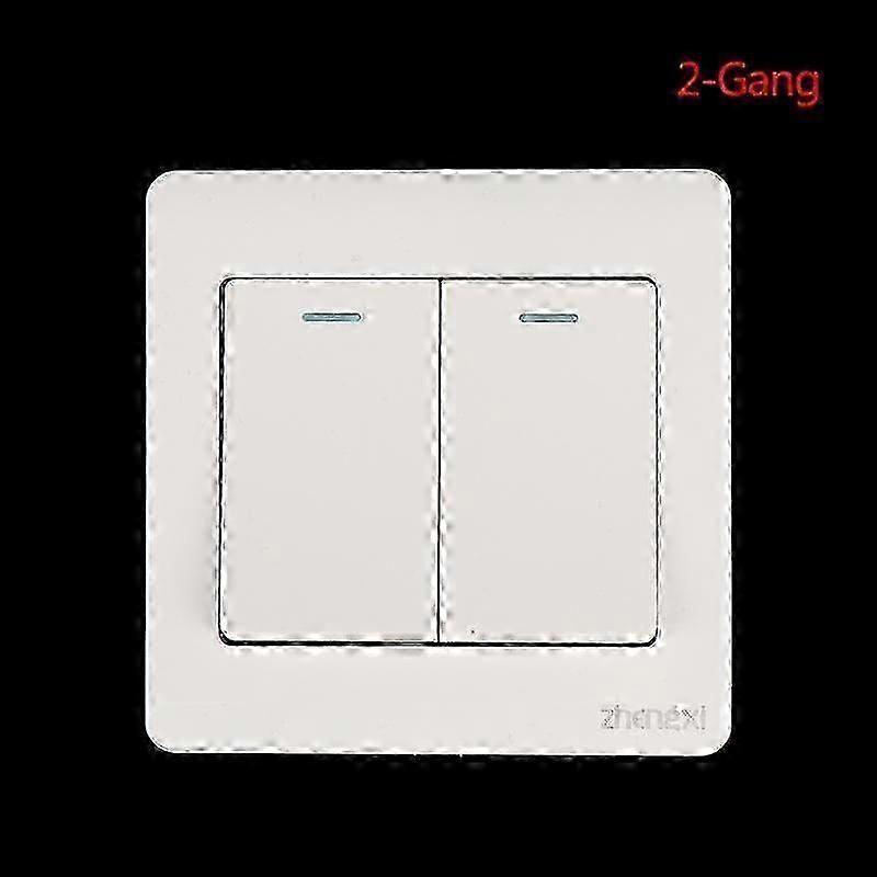 1/2/3/4 Gang 1-Way Wall Light Switch On/Off Button
