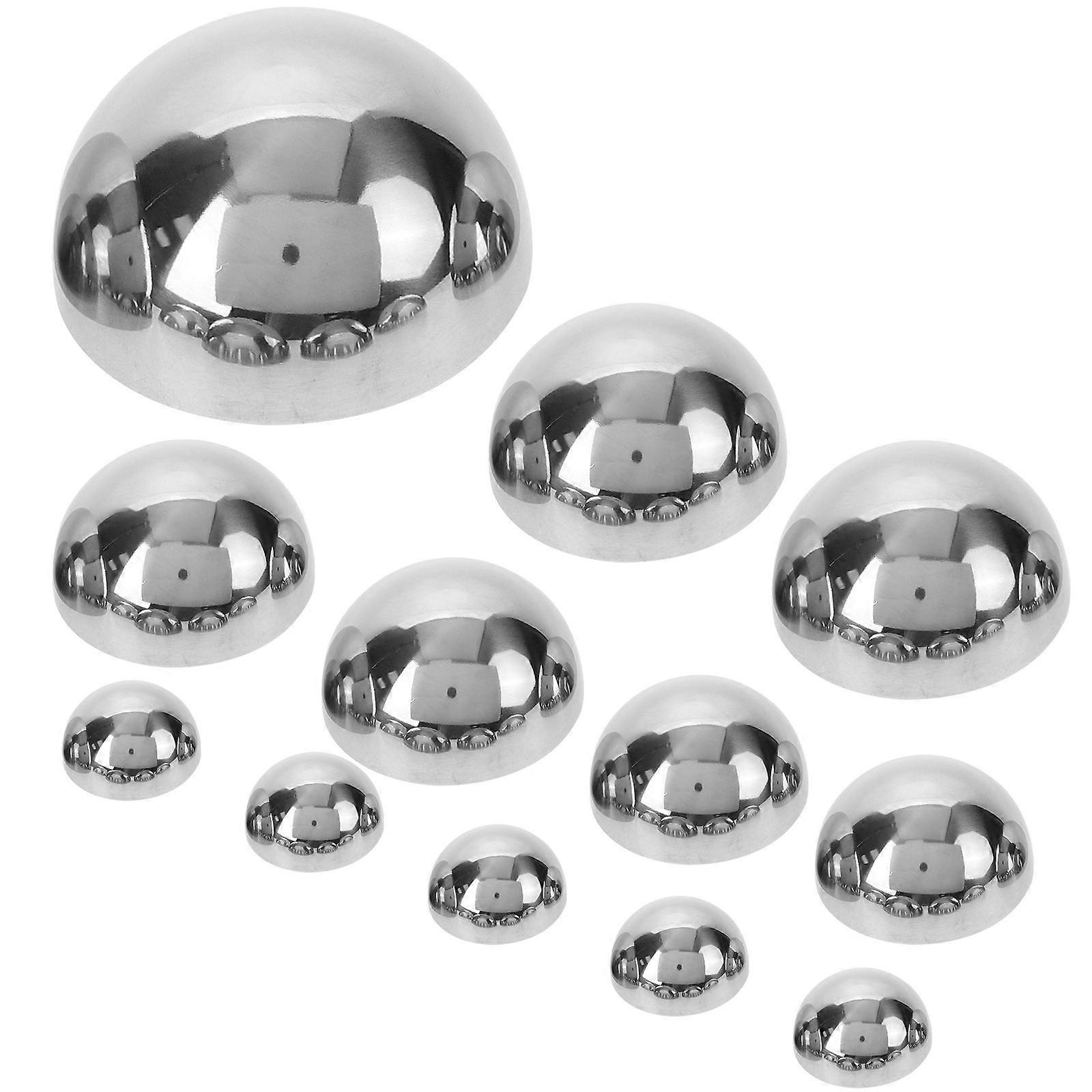 Garden Mirror Globe Stainless Steel Decoration Half Ball Pack of 12