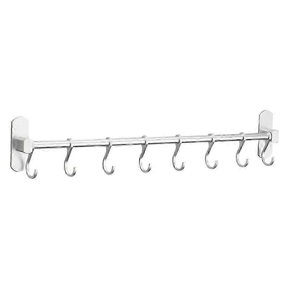 1Pc No-Drill Storage Hook Kitchen Wall-Mounted Movable Row Hook