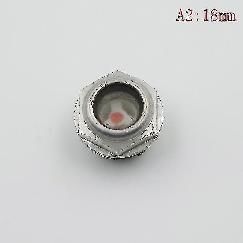 エアコンプレッサー用金属オスねじ式オイルレベルサイトガラス、 16mm-48mm