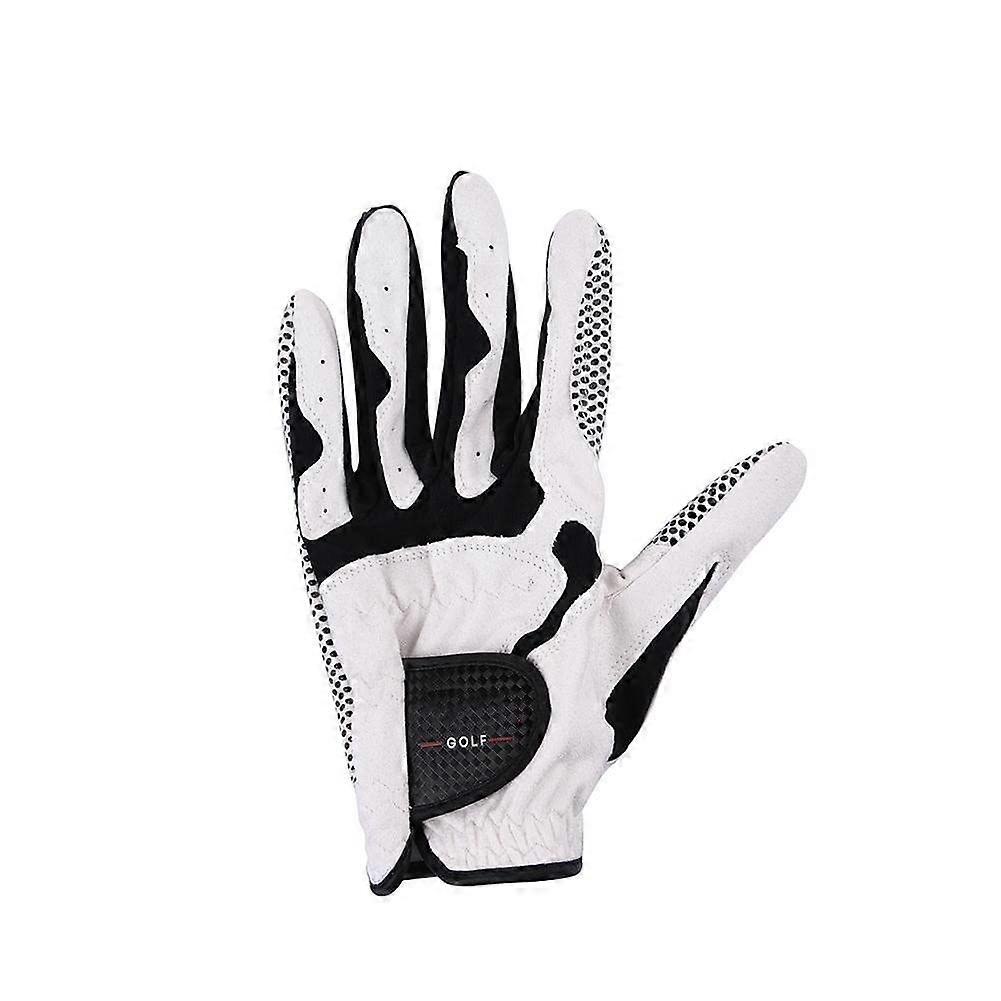 Golf Gloves for Men White - Anti-Skid Microfiber Training Gloves, Slip-Resistant Durable Design, One Size Fits All
