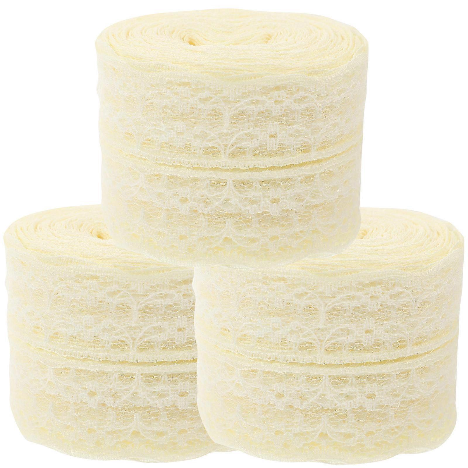 Elegant Lace Ribbon Trim, Versatile for Home Textiles and Headbands