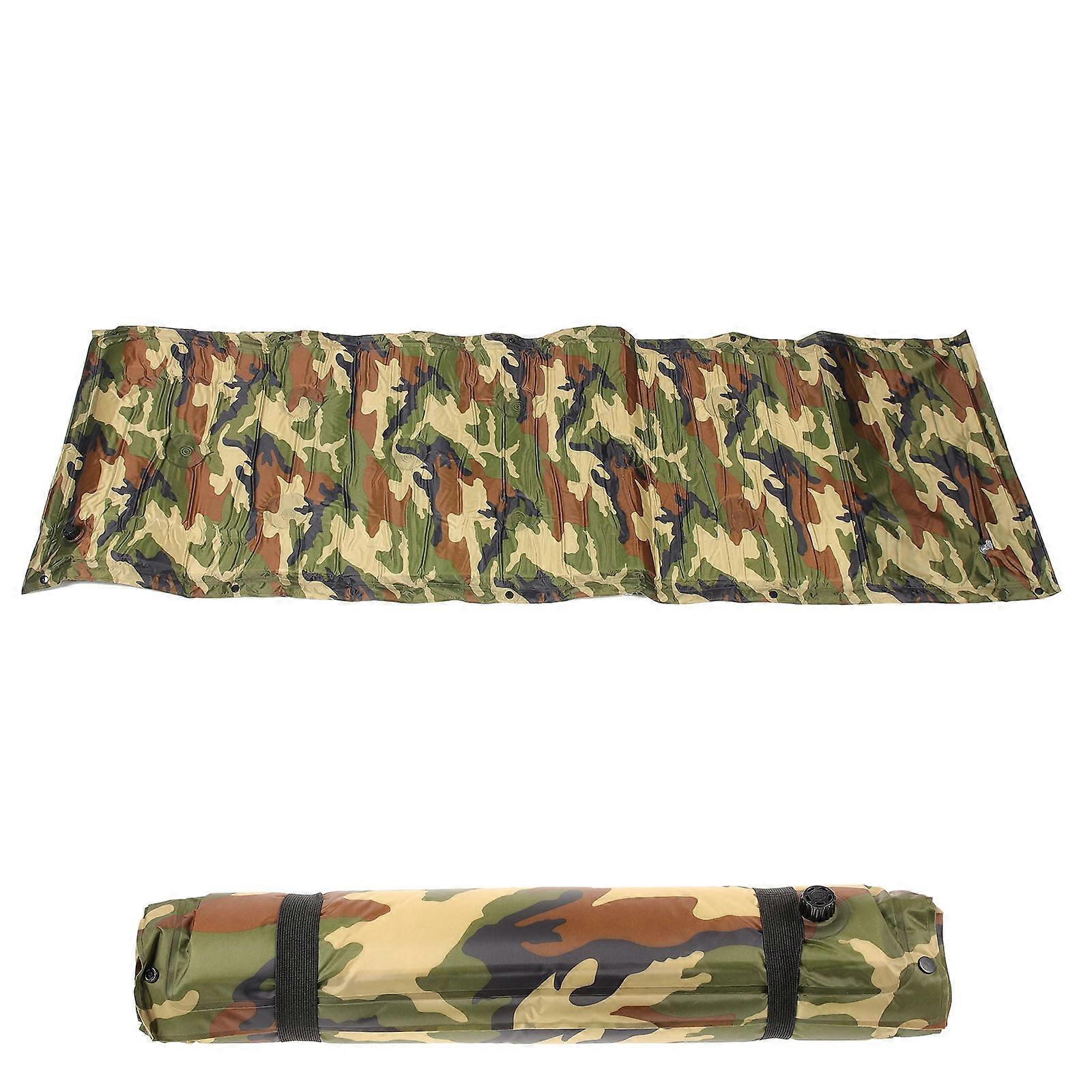 Outdoor Sleeping Pad Travel Sleeping Mat Camping Hiking Polyester Comfortable Sleep Rectangular Shape 1Pcs