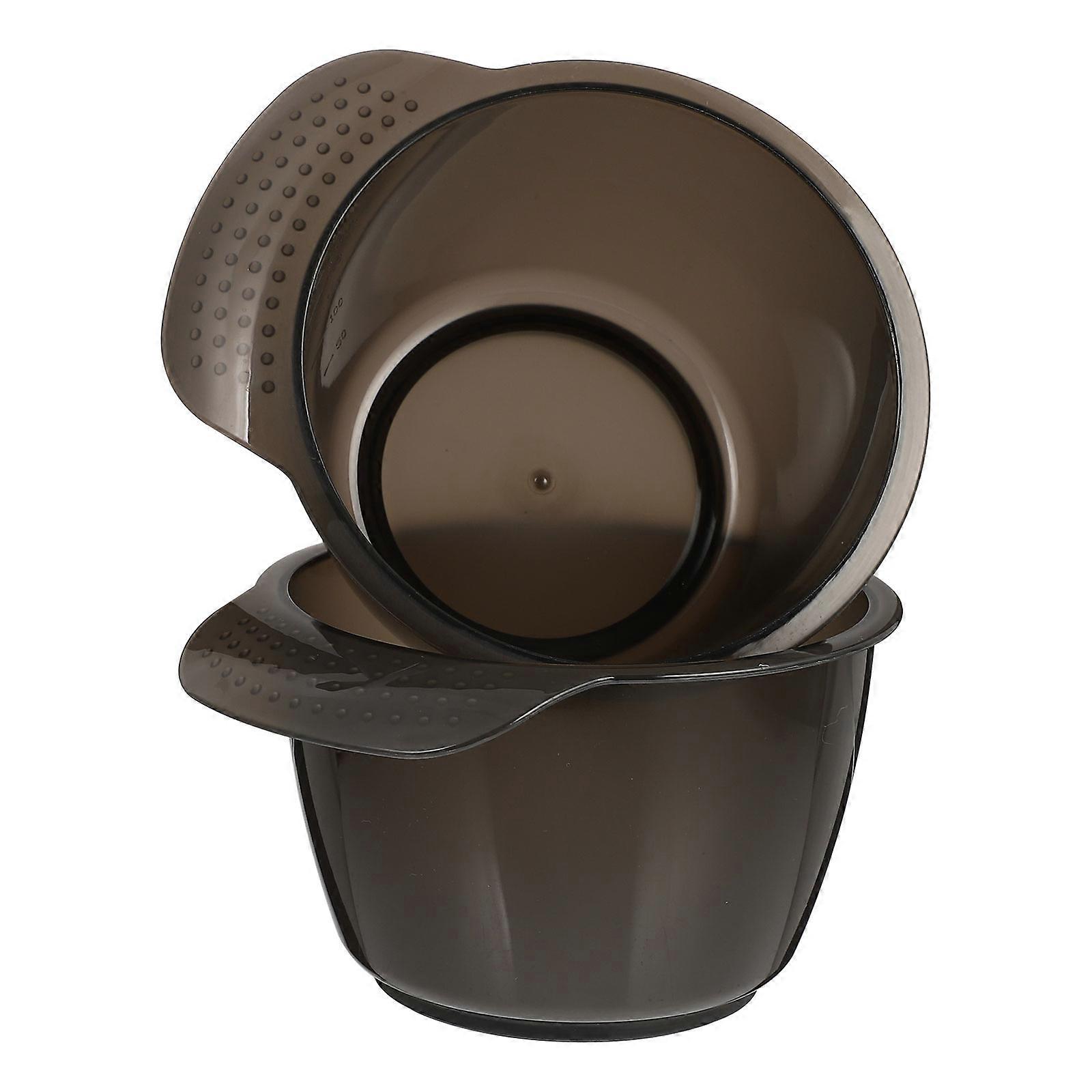 2PCS Plastic Hair Color Bowl Professional Sturdy Design