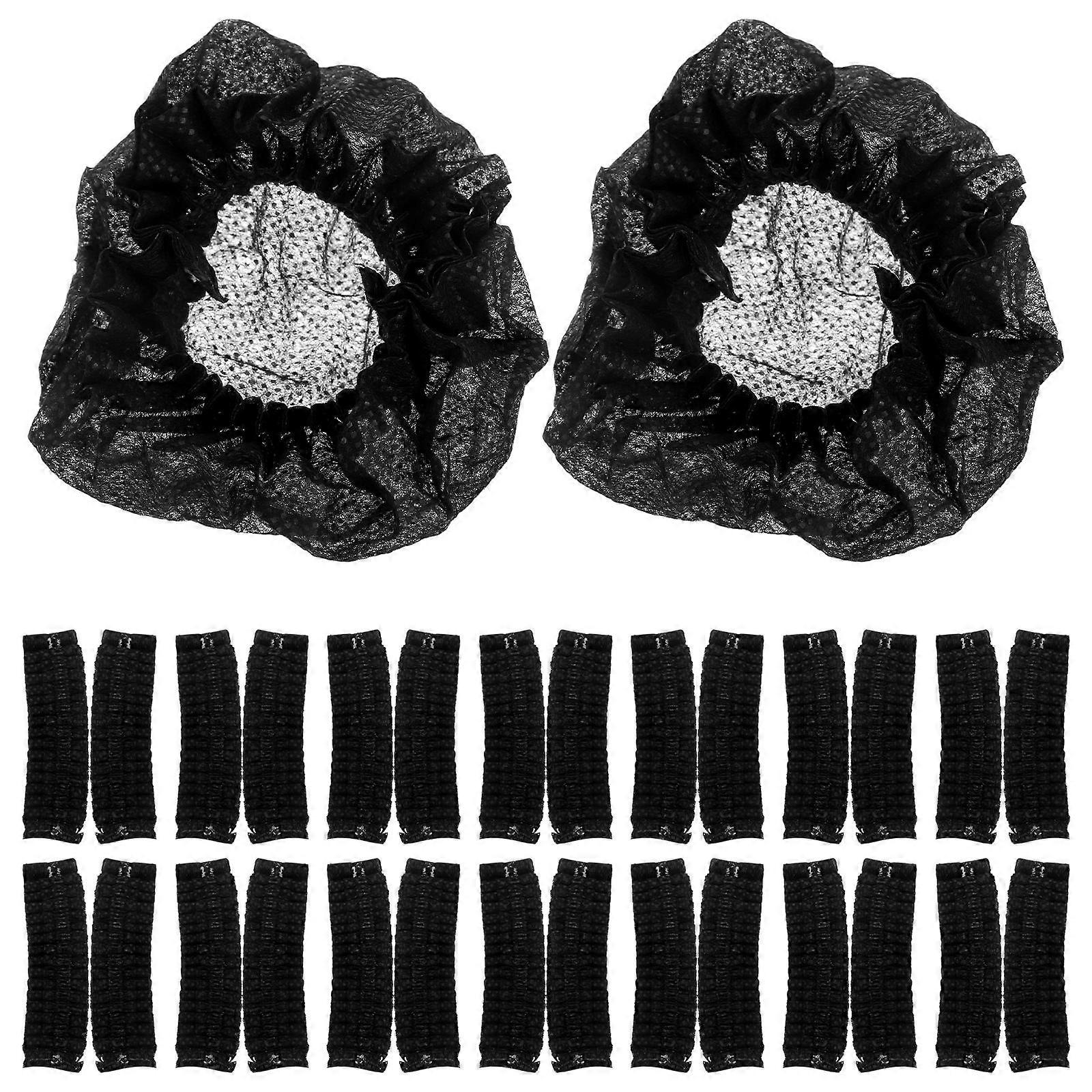 Replacement Pads For Headphones Ear Cushions Protective Sweat-Proof Black 4.72X4.72X0.79in 50Pairs