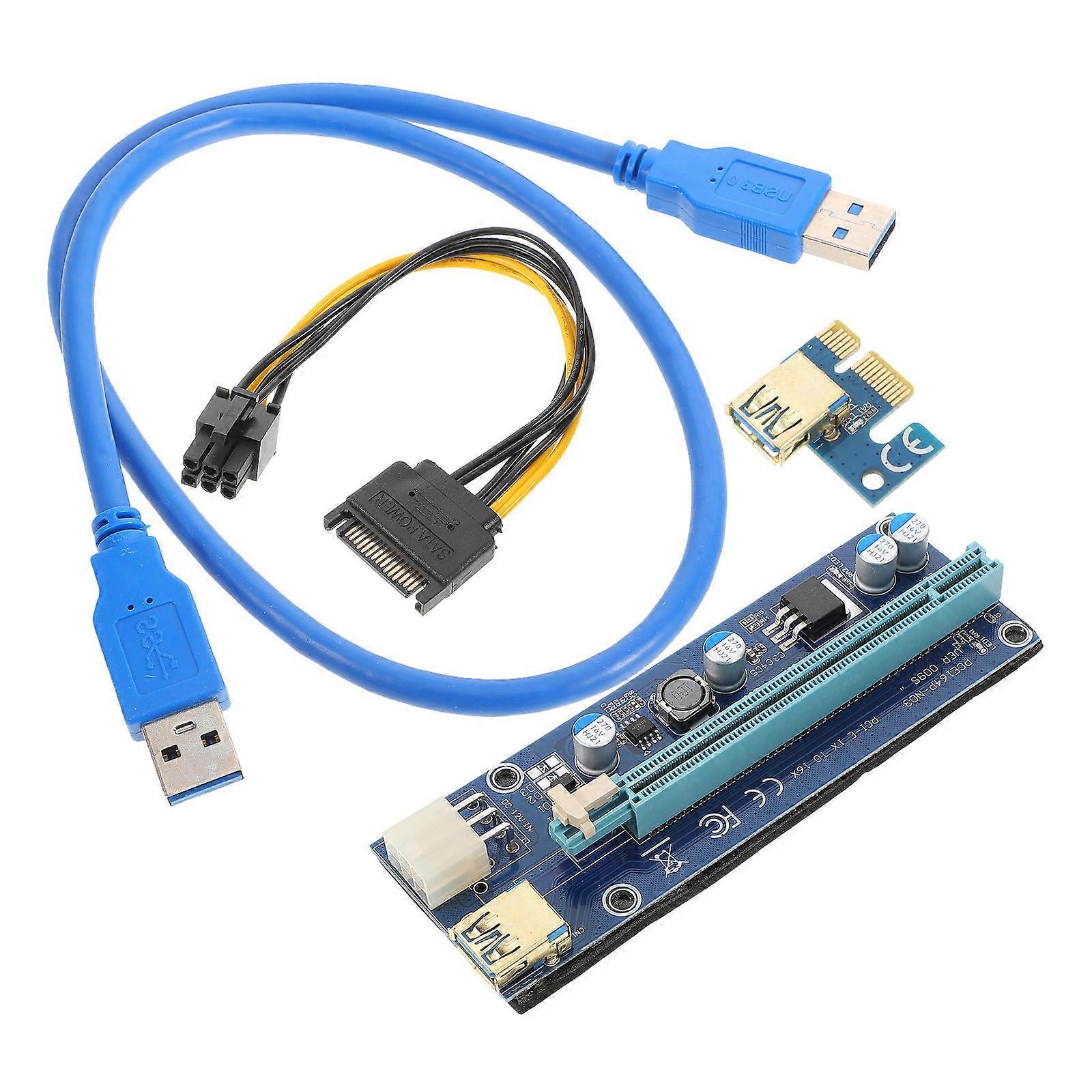 Pcie Riser Adapter Card Graphics Extension Cable High Performance Computing Tasks .80X4.50X1.50CM Pci E 3.0 Protocol 1Set