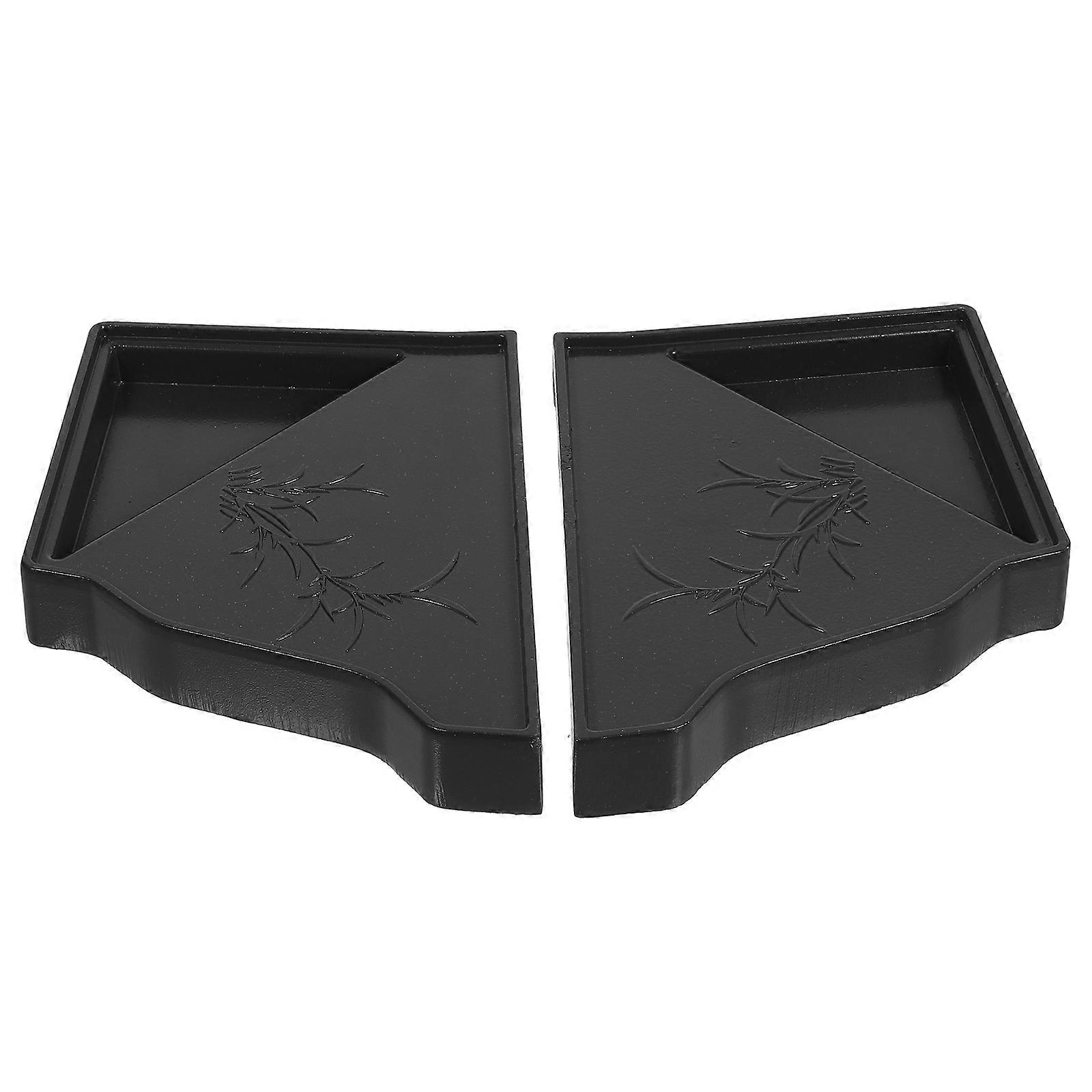 Drain Cover Metal Gutter Guard Retractable Design For Roof Gutter Protection Black 16.00X12.00X2.20CM Prevent Clogging 1 Pair