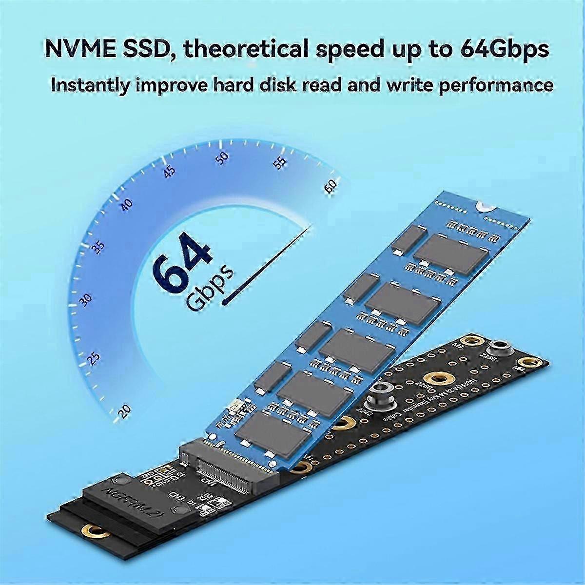 M.2 NVMe SSD Extension Cable Key M NGFF Extender Adapter SZRH