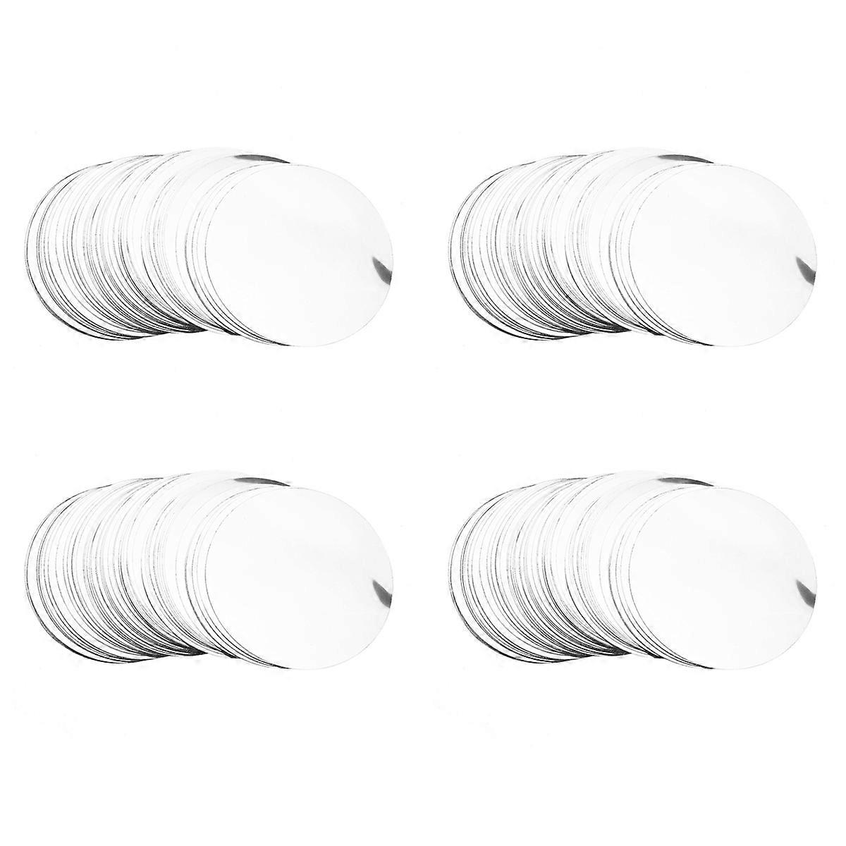 400Pcs Wine Pourer Spout Pourer Disk Drip Pouring Bar Party Wedding Tool Silver