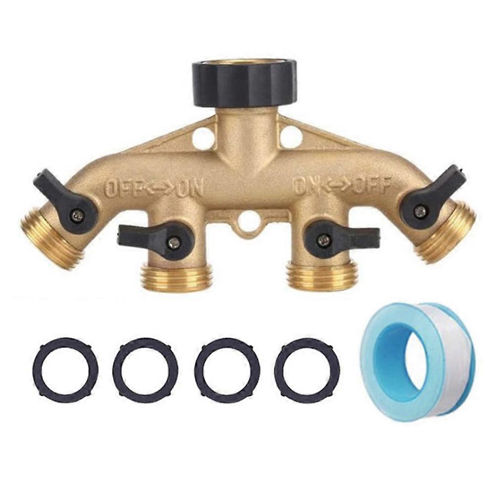 Way Brass Faucet Adapter Heavy Duty Hose Splitter for Sinks, Washing Machines & Dishwashers – Durable Leak Proof Design for Easy Installation