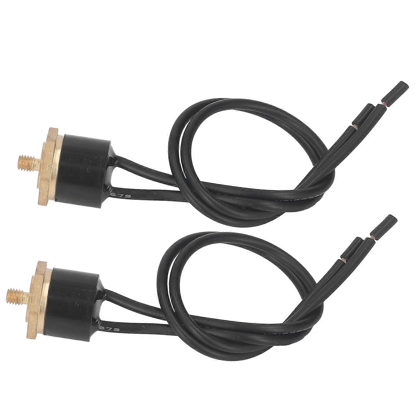 2Pcs Thermostat Switch Waterproof No Arcing KSD301 Thermal Control Switch with Wire  M4