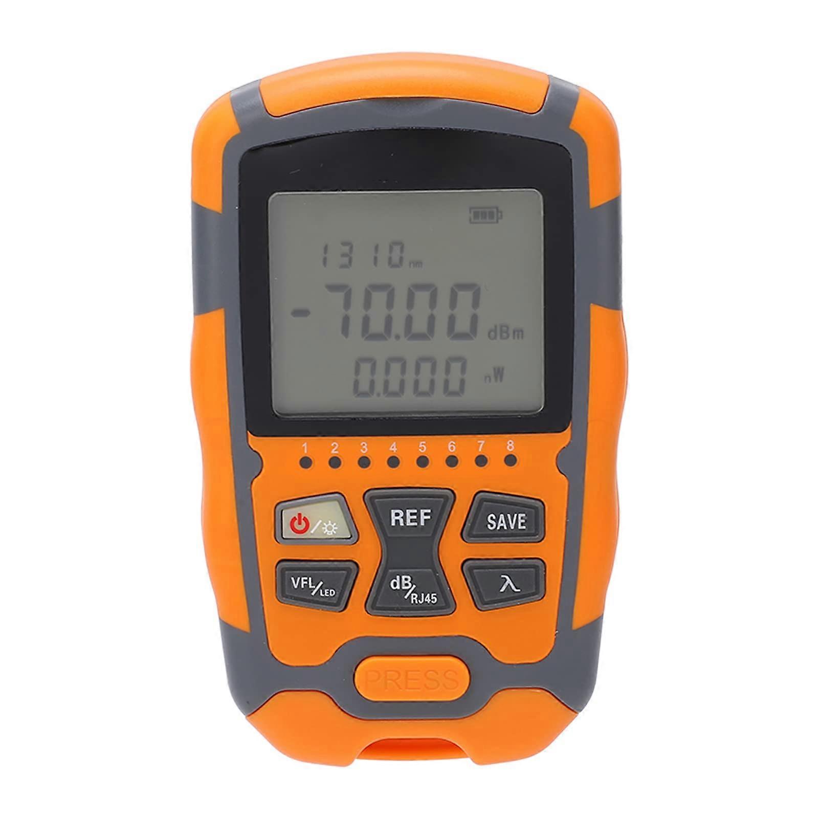 Digital Optical Fiber Power Meter Display Optical Cable Tester Power, Measuring Range -70~+10dBm (AAA)