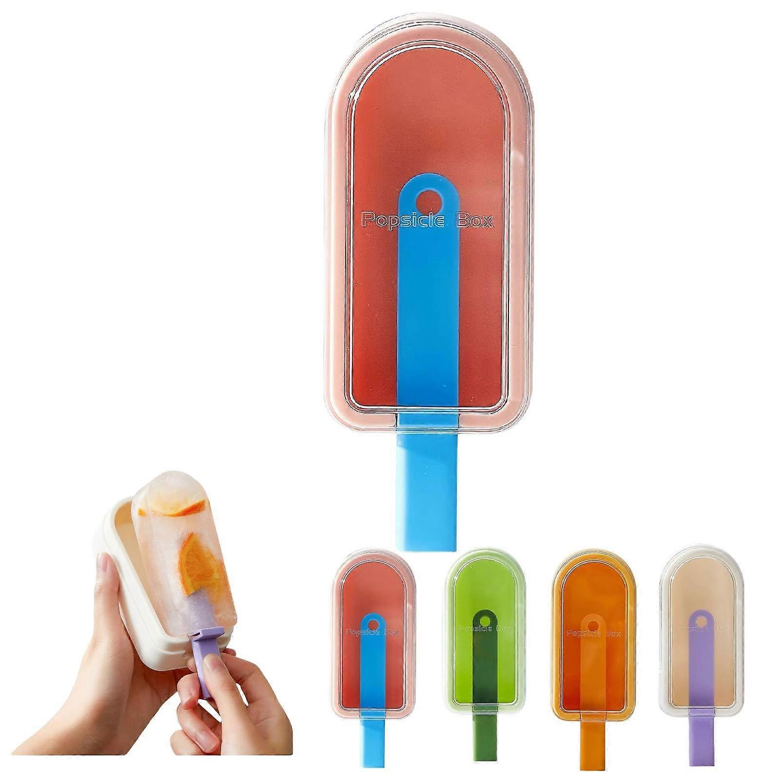 Silicone Popsicle Molds Set, BPA Free Ice Cream Maker with Reusable Sticks, Leakproof Lid, DIY Dessert Molds for Parties, Style 1