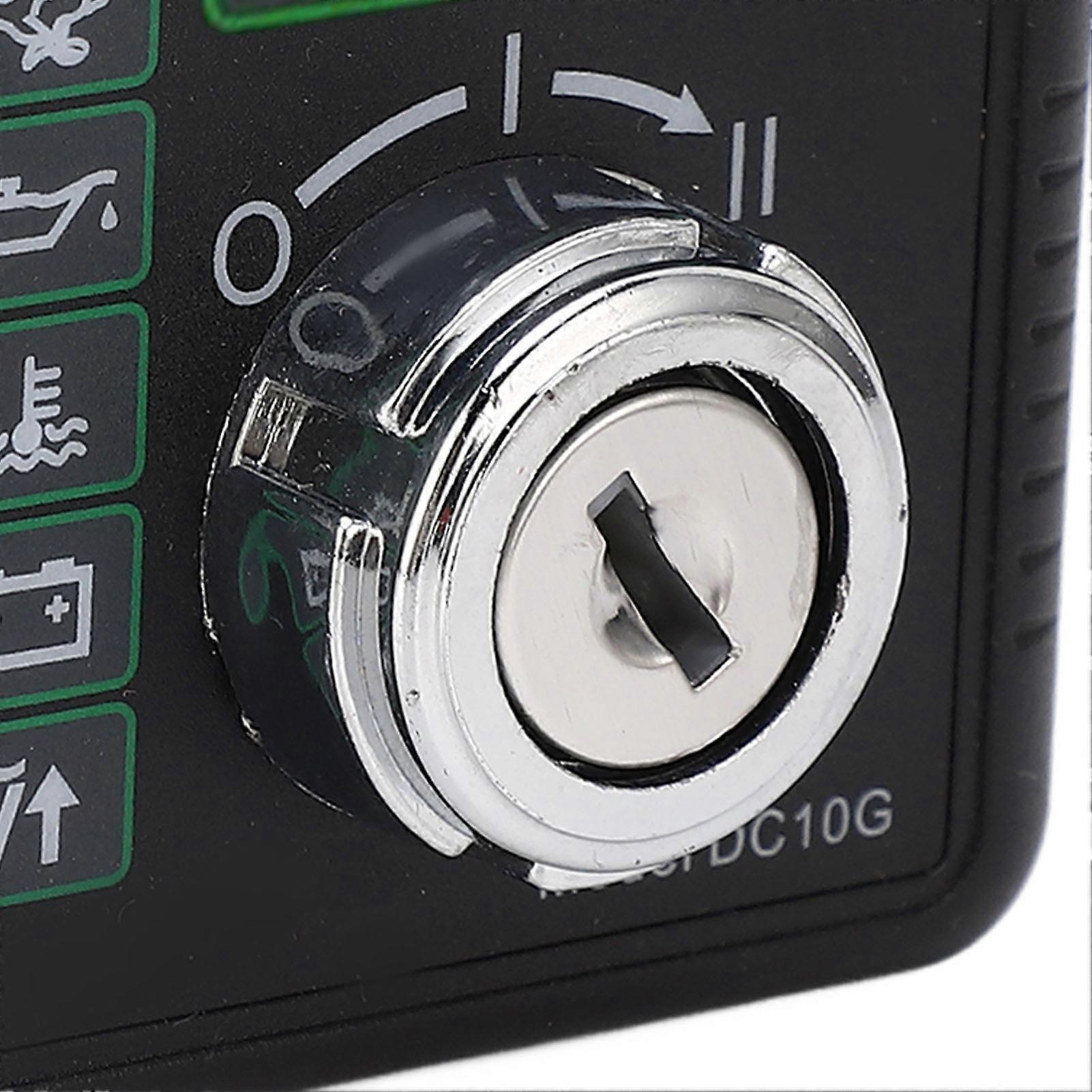 Manual Engine Start Controller, Diesel Generator Control Module with Voltage Accumulation Time Display DC10G 15-300VAC
