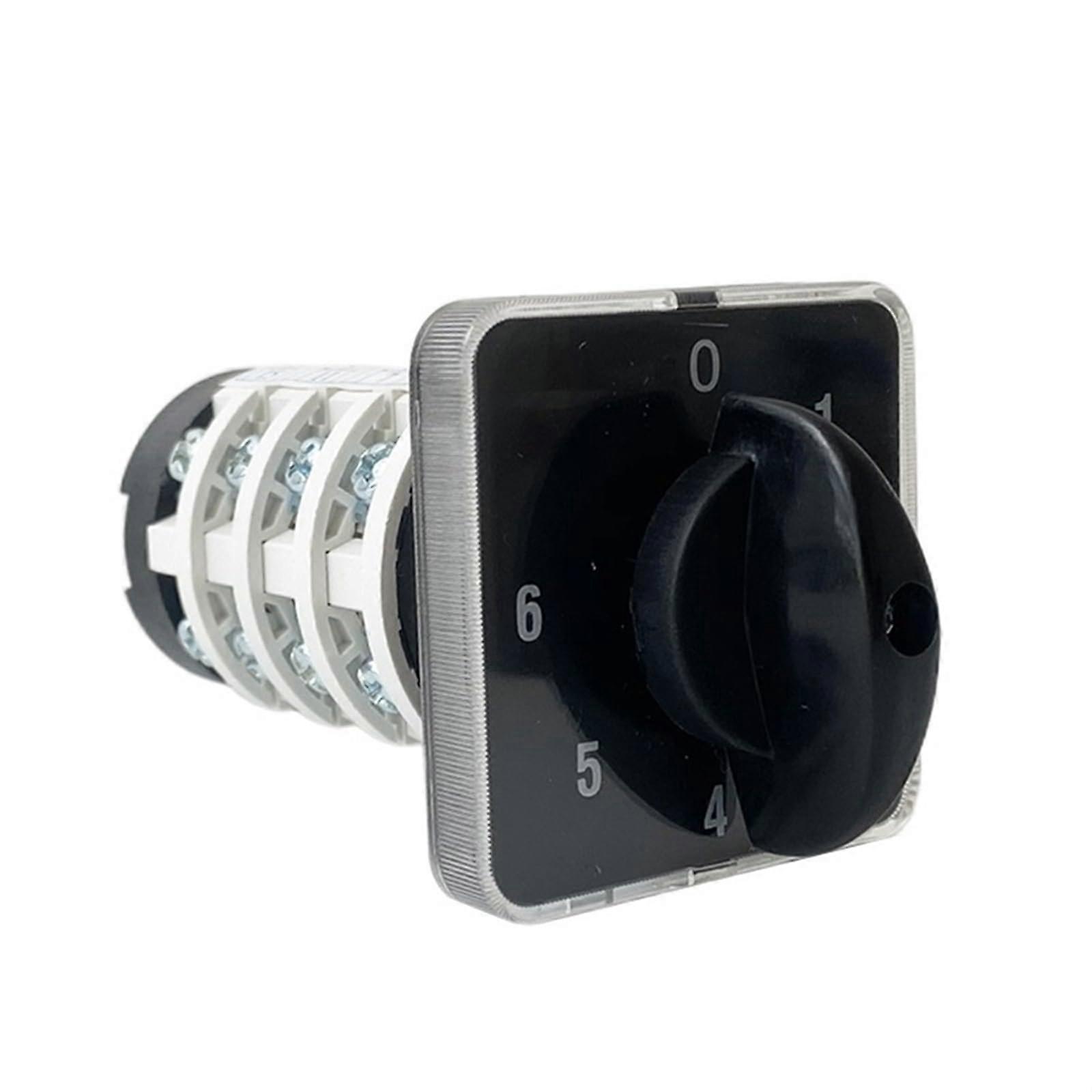 Electric Control Switch 4 Nodes 20A 06 Positions Universal Rotary Switch Cam Switch Breaker HZ5B20/4 1Pc