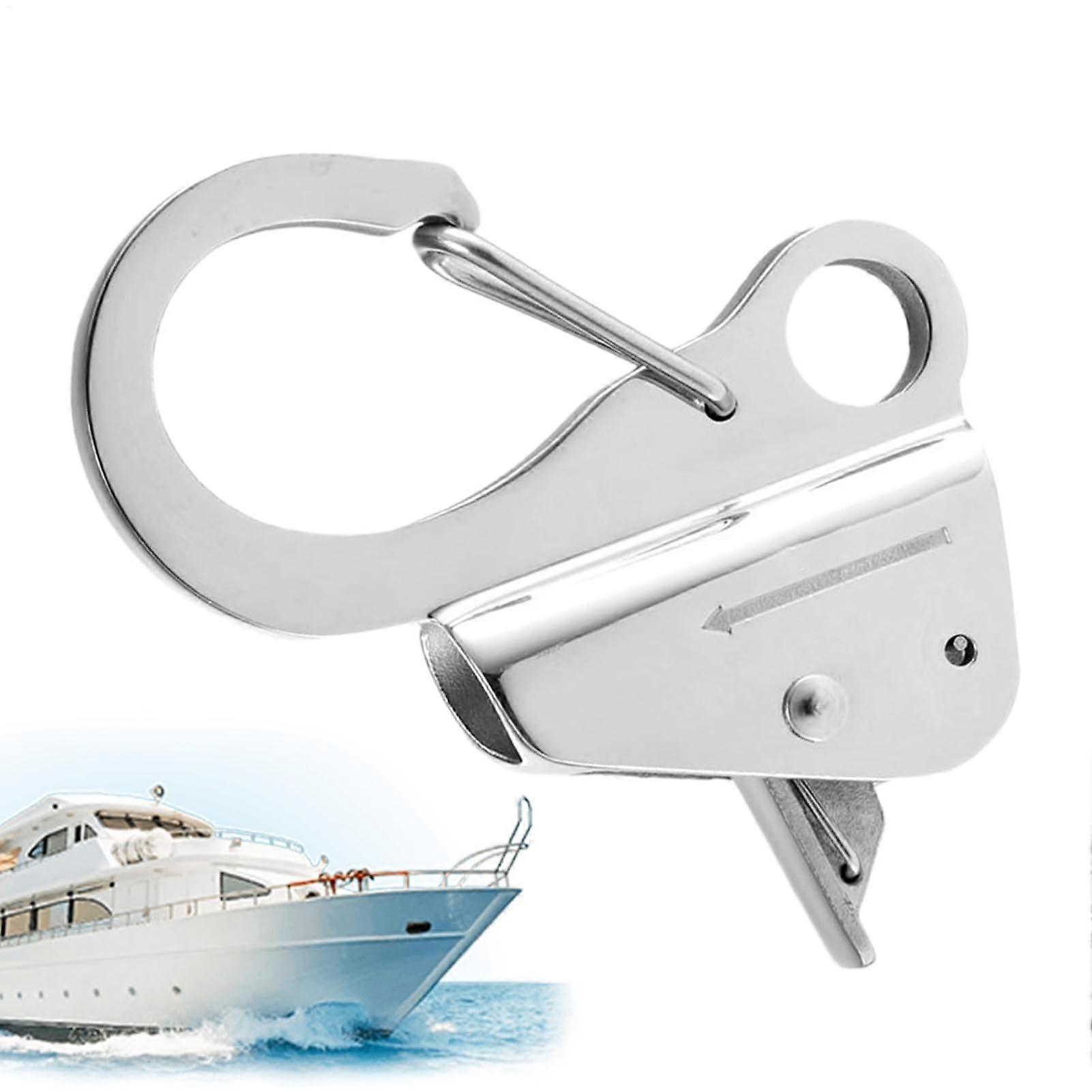 Anchor Sliding Hooks Robust Quick Release Sliding Hooks for Boats Versatile Accessories for Boats Fishing Mooring Marine Navigation silver 3/8 in