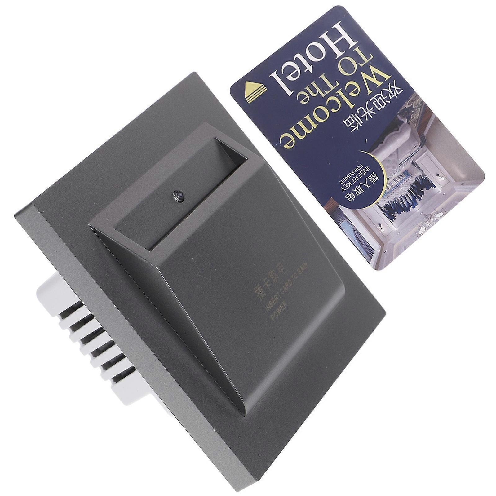 ホテルライトパネル電気認識電力制御グレー3.5X3.3X1.6inスクエアシンプルでエレガントな1個
