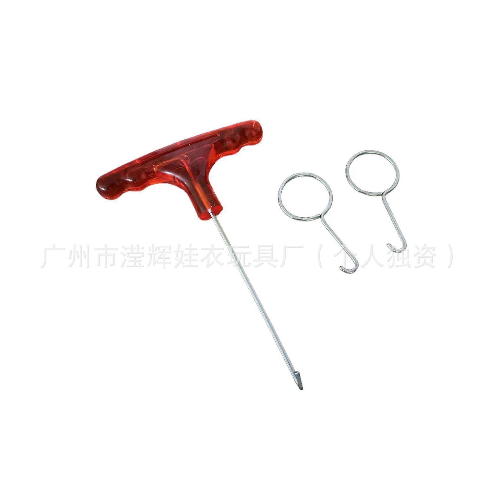 3pcs Bjd Making Accessories: Doll Head Disassembly Tool Round Handle Puller Hook Metal Pulling Tool Doll Body Assembly Head Changing Assistance