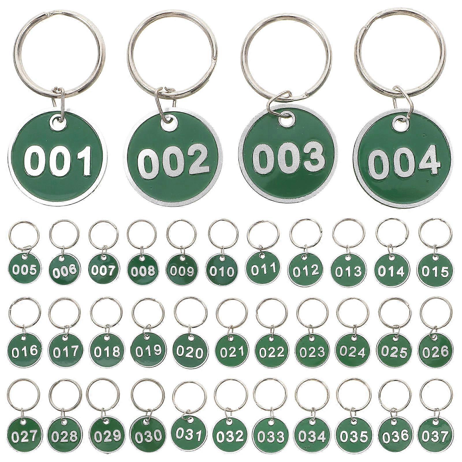 Number Key Id Tags Metal Numbers Plates Luggage ID Tags Pet Name Tagging Square Aluminium Alloy 3x3x0.1cm 50Set