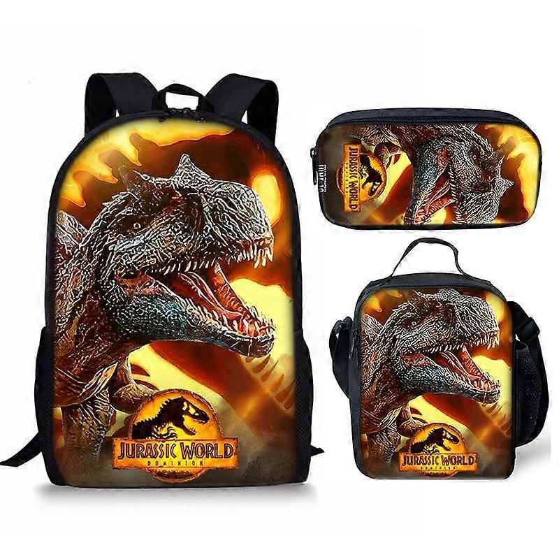 Student Backpack Three-piece Anime Cartoon Backpack