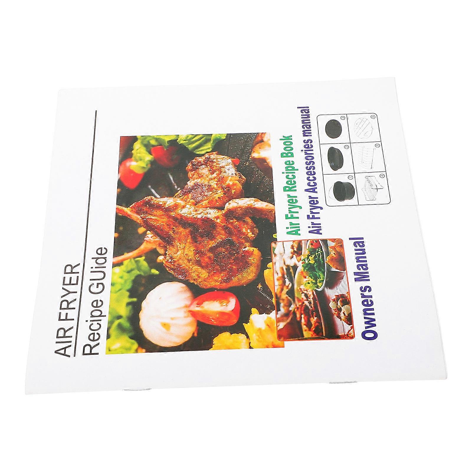 Air Fryer Recipe Book Cooking Guide Air Fryer Accessories Rectangle 6.7X6.7X0.1in 1Pack