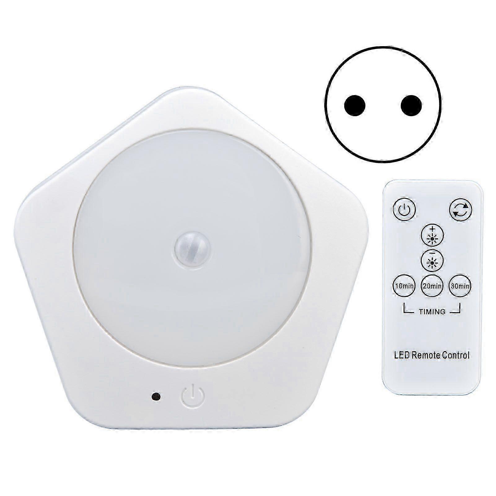 Dimmable Plug-in Night Light with Remote Control Timer for Kitchen and Bedroom, EU Plug, 0.5W