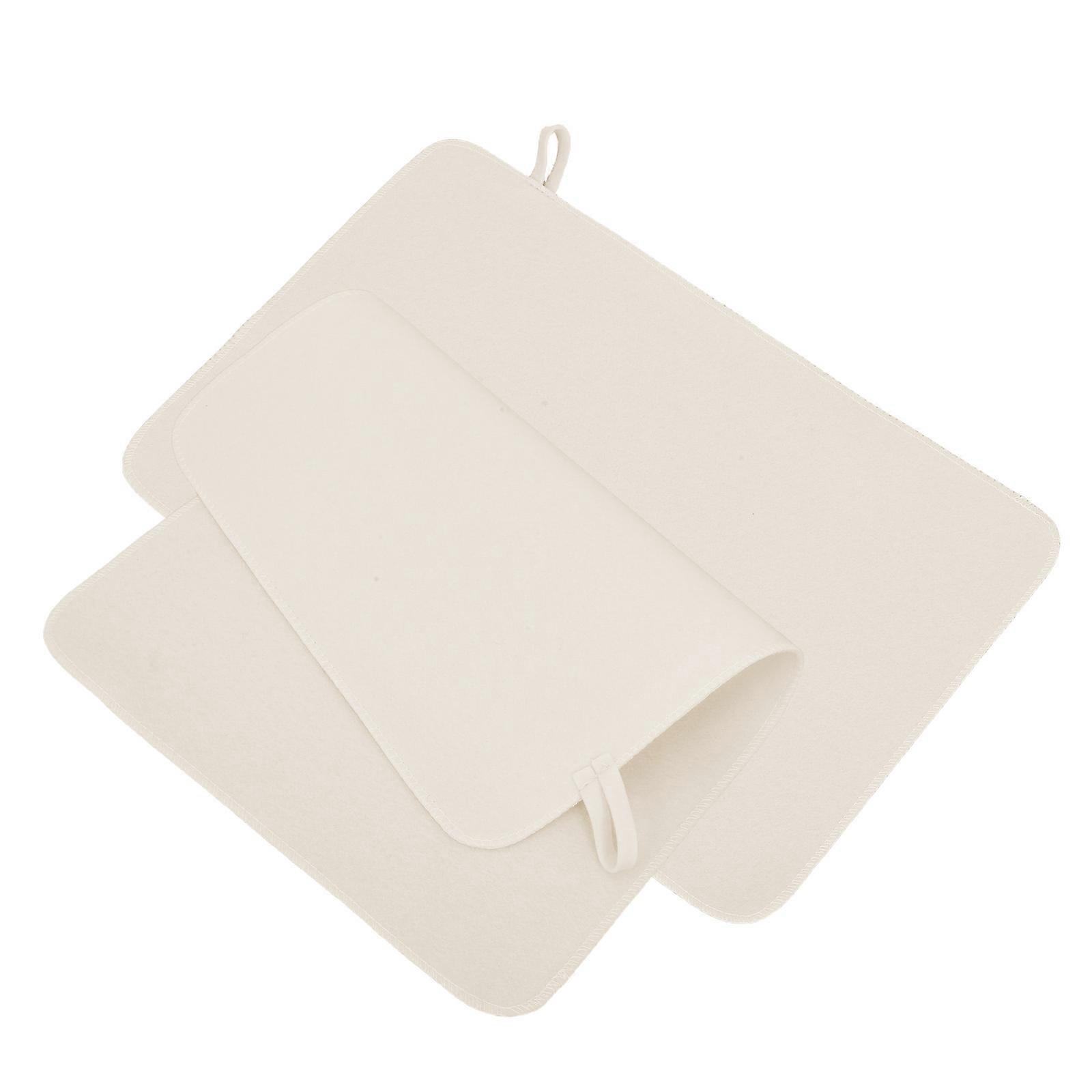 Portable Felt Sauna Seat Cushion Set Absorbent Mat for Comfortable Use in Sauna, Bath, or Shower Lightweight and Durable Design