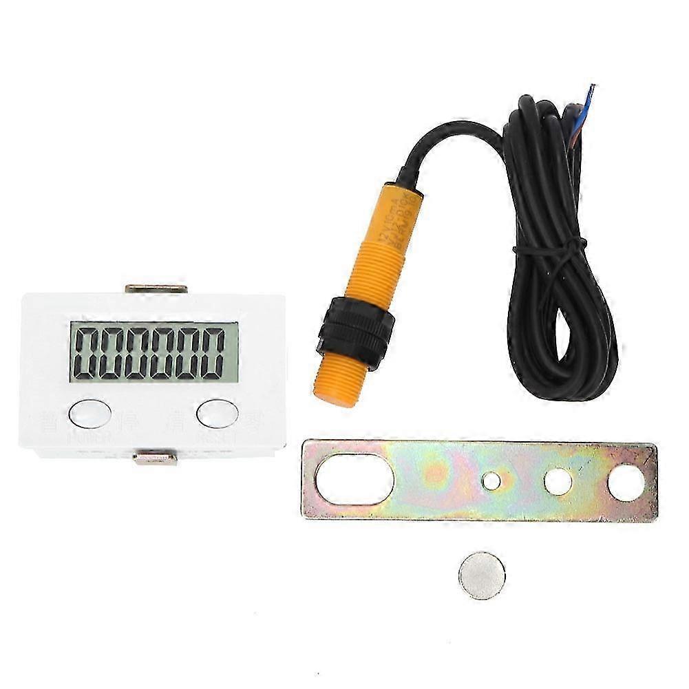 Magnetic Induction Plastic Counter 6 Digits Digital Display 0-999999 with Switch