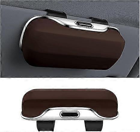 Sunglasses Holder for Car Sun Visor, Protective Automotive Eyeglasses Storage Case Hanger, Soft Vehicle Interior Glasses Organizer Box Accessories, Un