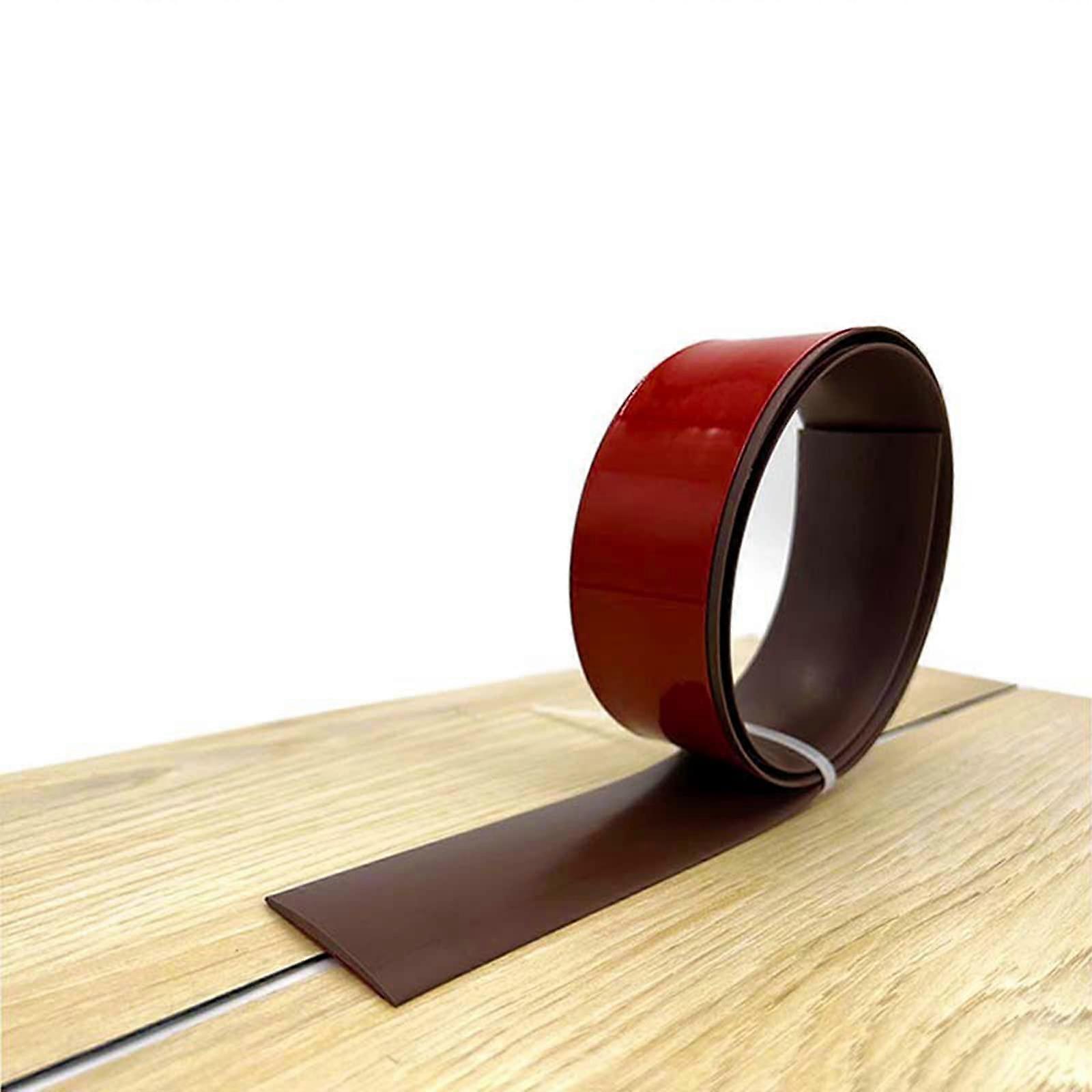 SelfAdhesive Transition Strip, 2m x 4cm, Vinyl, Floor Gap Connection (Brown)