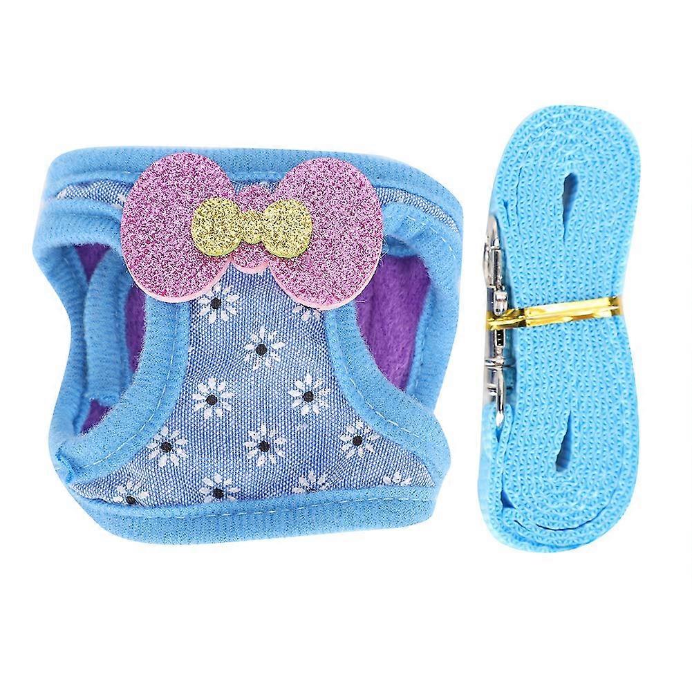 Small Animal Harness and Lead Adjustable for Hamster Rat Mouse Gerbil Ferret Squirrel (M)