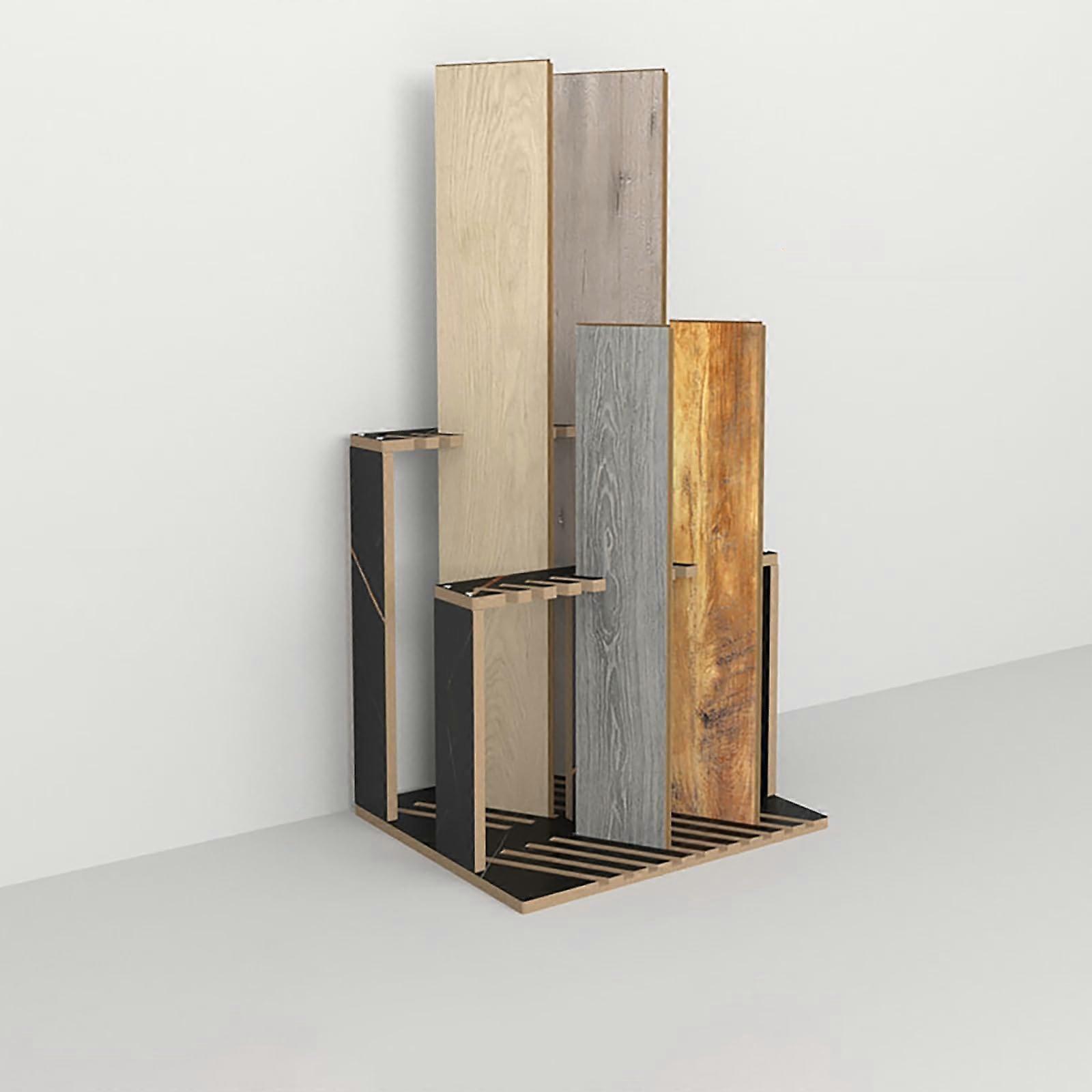 Floor tile display stand, for, slanted insertion, exhibition stand for building materials, floorstanding display stand (4363cm)